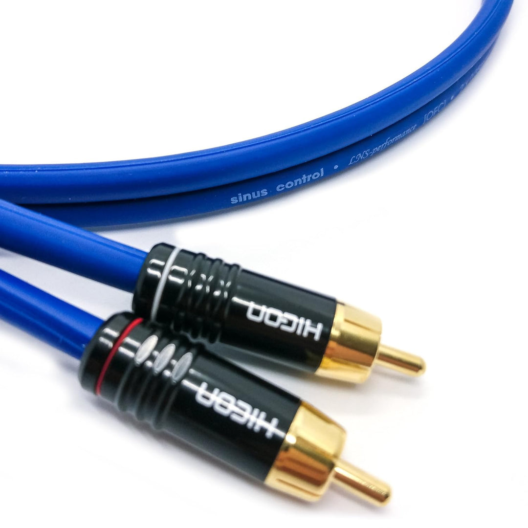 Selected Cable 75cm Cinchkabel HiFi-Stereo Kabel 2X 0,35mm² Sinus Control 0,75m - SC81-06-K-0075 0,7