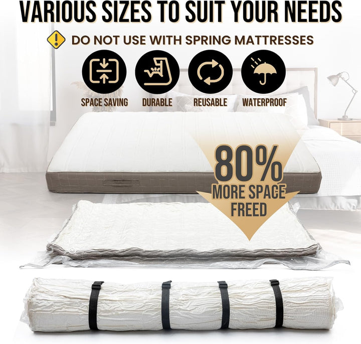 TAILI Vakuumbeutel für Matratzen Vakuumierbeutel Matratze Super King Size 250 x 239 CM für Umzug und