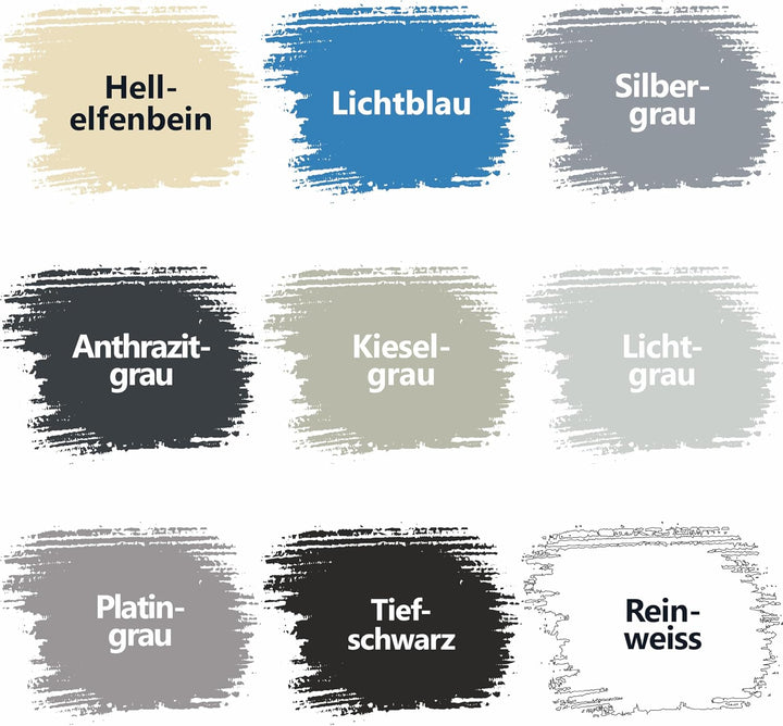 Fonteino 2K Fliesenlack MATT Platingrau RAL 7036 für Küche Badezimmer Wandfliesen Bodenfliesen - 2,5