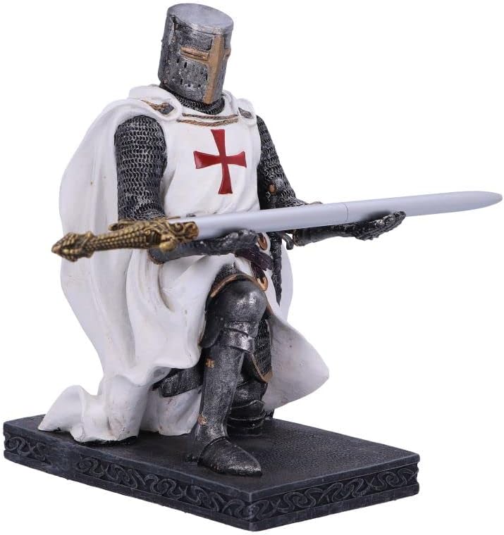 Nemesis Now Knight's Eath Stifthalter, Whilte, 16,8 cm, weiss, 16.8cm