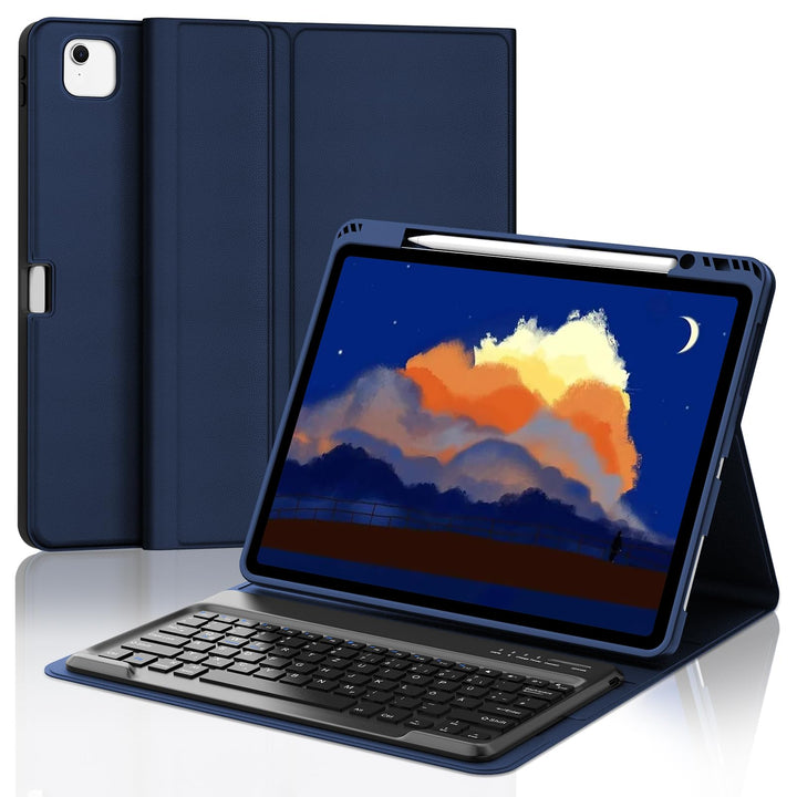 Hülle mit Tastatur für iPad Pro 12.9 Zoll 6ª 2022 /5ª 2021/4ª 2020/3ª Gen 2018, QWERTZ Deutsches Mag
