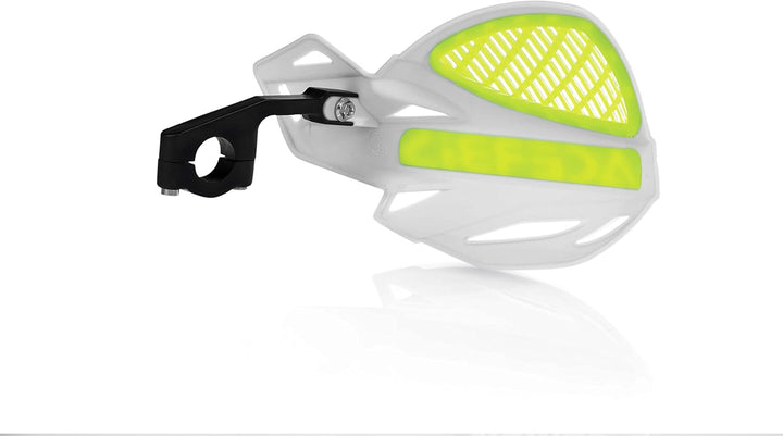 Acerbis Uniko Handprotektoren, belüftet White/ Flo Yellow, White/ Flo Yellow