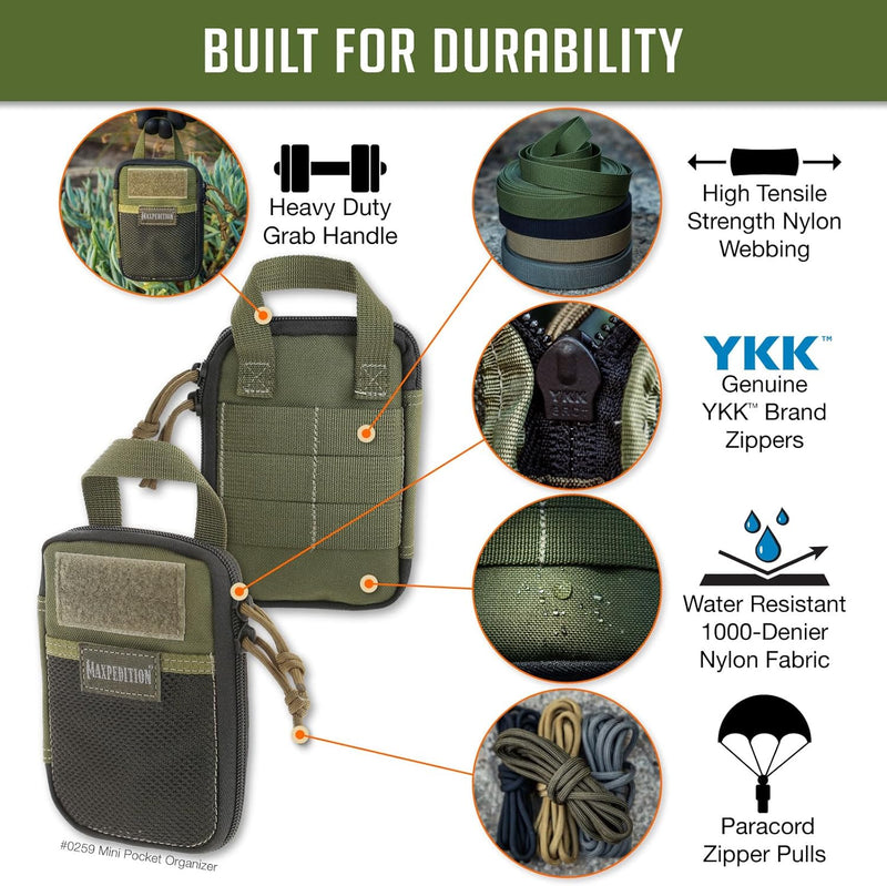 Maxpedition Mini Pocket Organizer Tasche Einheitsgrösse Grün, Einheitsgrösse Grün