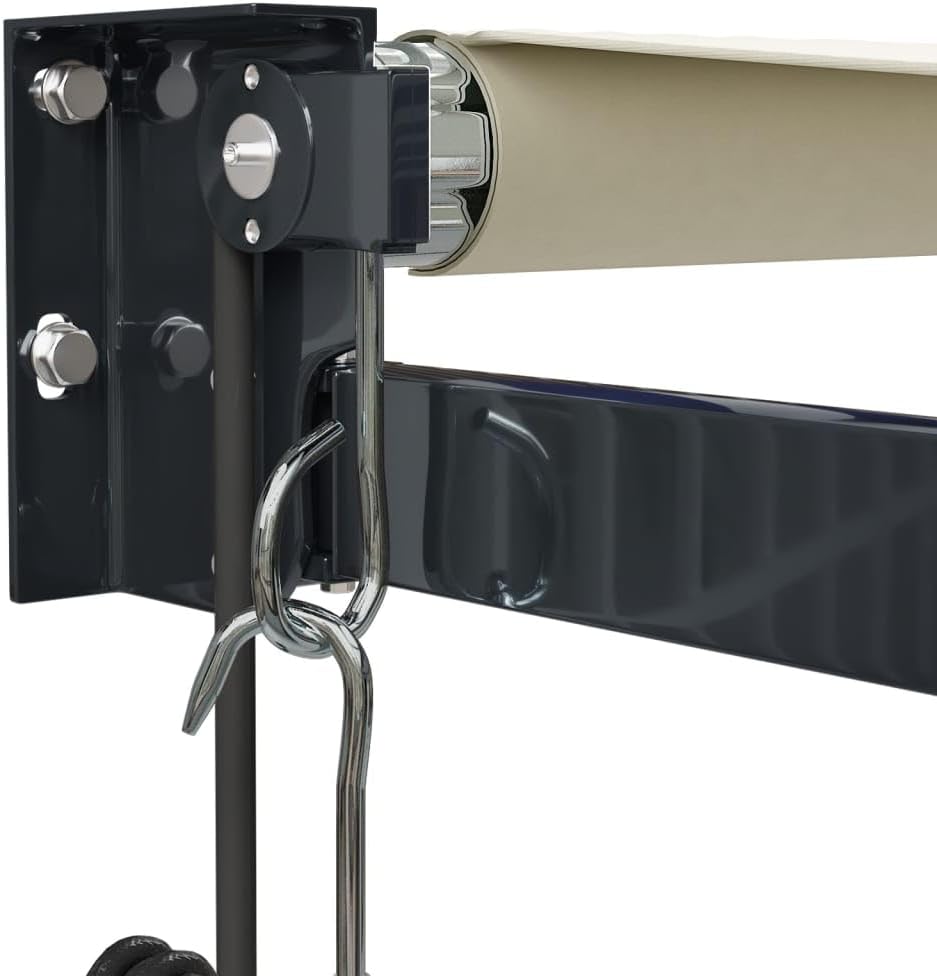 vidaXL Elektrische Markise mit Kurbel Creme 4,5x3 m 4.5 x 3 m Creme, 4.5 x 3 m Creme