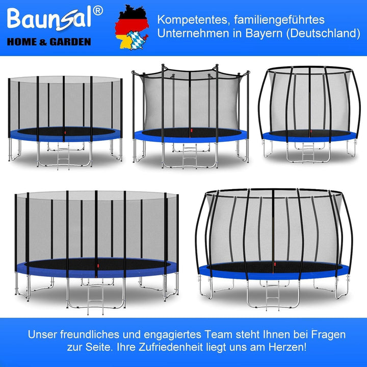 Baunsal® Trampolin Randabdeckung Ø 183 244 250 275 300 305 335 366 370 396 400 427 430 457 460 487 4