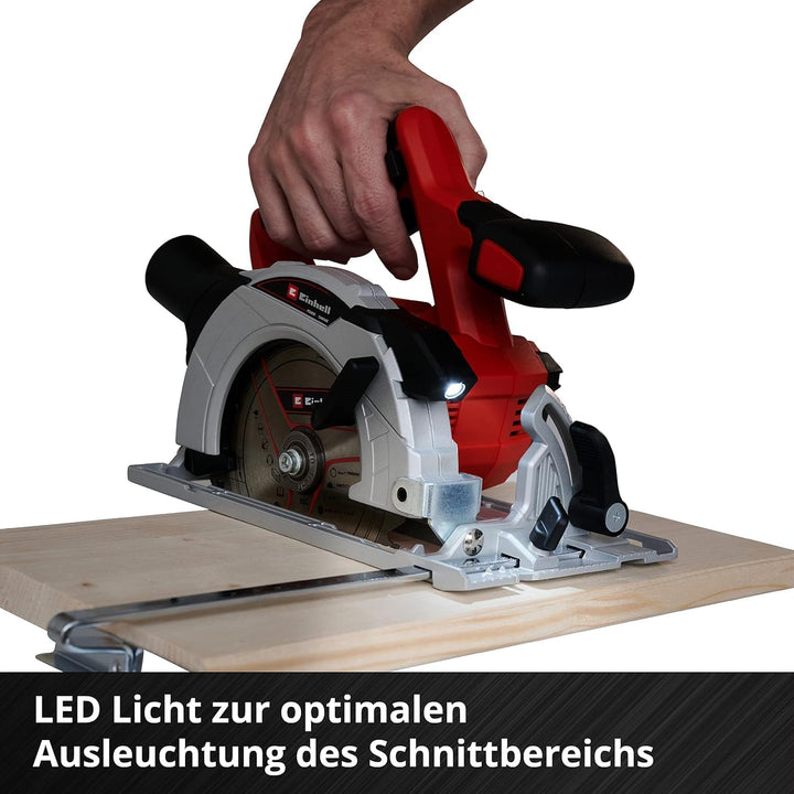 Einhell Akku-Handkreissäge TE-CS 18/150 Li-Solo Power X-Change (18 V, Li-Ion, Ø150 x Ø10 mm Sägeblat