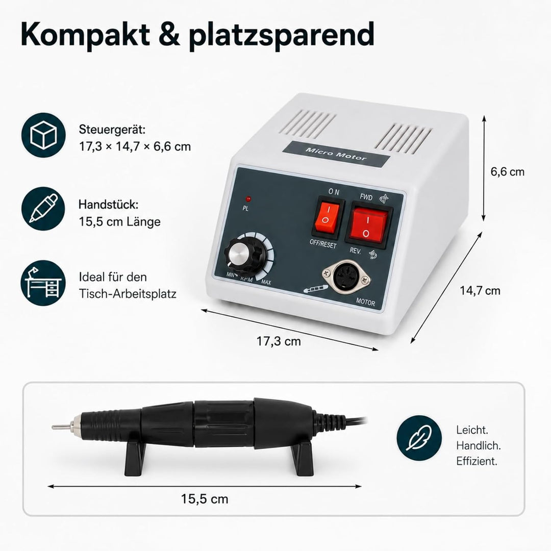 Labor Mikromotor Dental Labor Marathon Micro Motor Schleifmaschine mit Fusssteuerung Manuelle Stufen