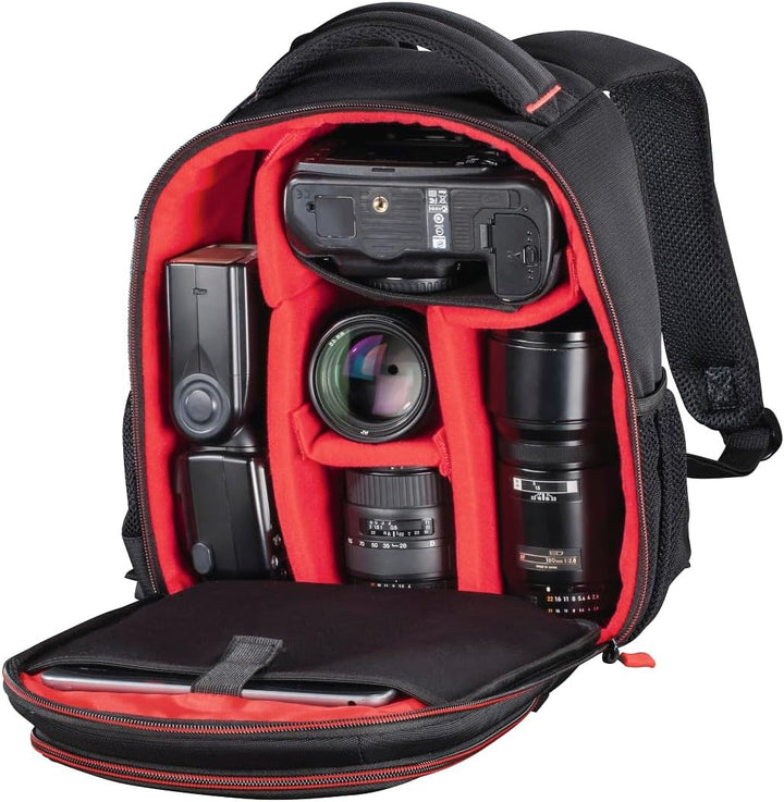 Hama Kamera-Rucksack Miami, 150, schwarz/rot