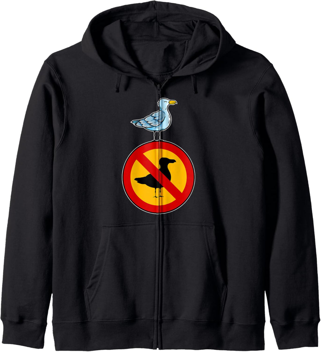 Verbotsschild für Freiheit - Möwen-Rebellion Kapuzenjacke