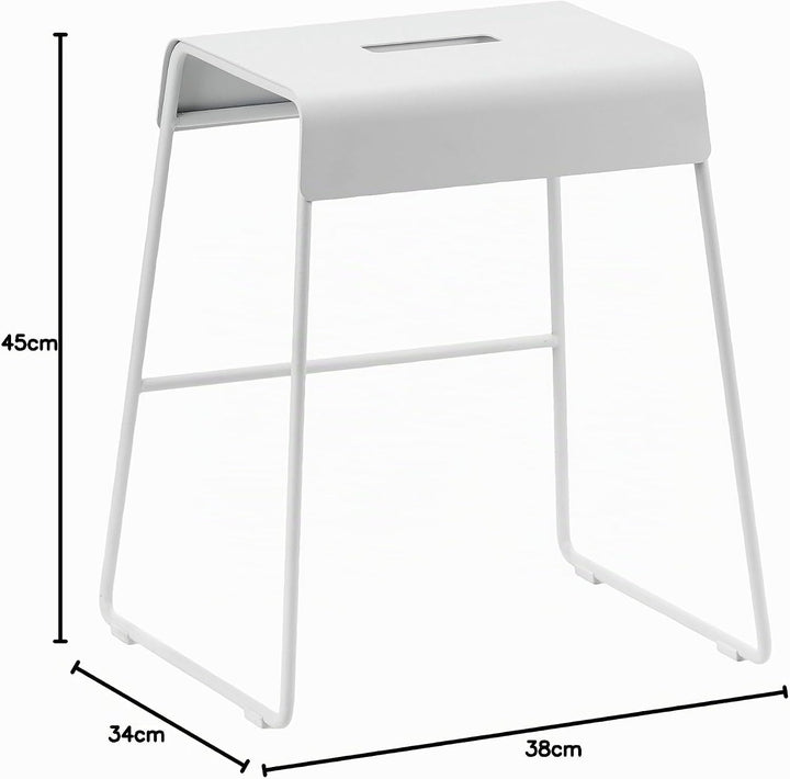 Zone Denmark A-Stool, Hocker aus Stahl, Kleiner Schemel/Trittschemel für Kinder und Erwachsene, Trit