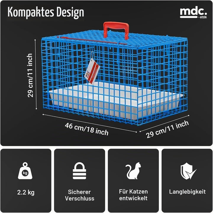 MDC Tragekorb für Katzen, Blau