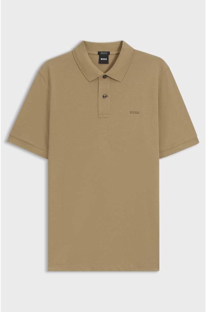 HUGO Herren Dereso222 Slim-Fit Poloshirt aus Baumwoll-Piqué mit Logo-Label S Medium Beige 269, S Med