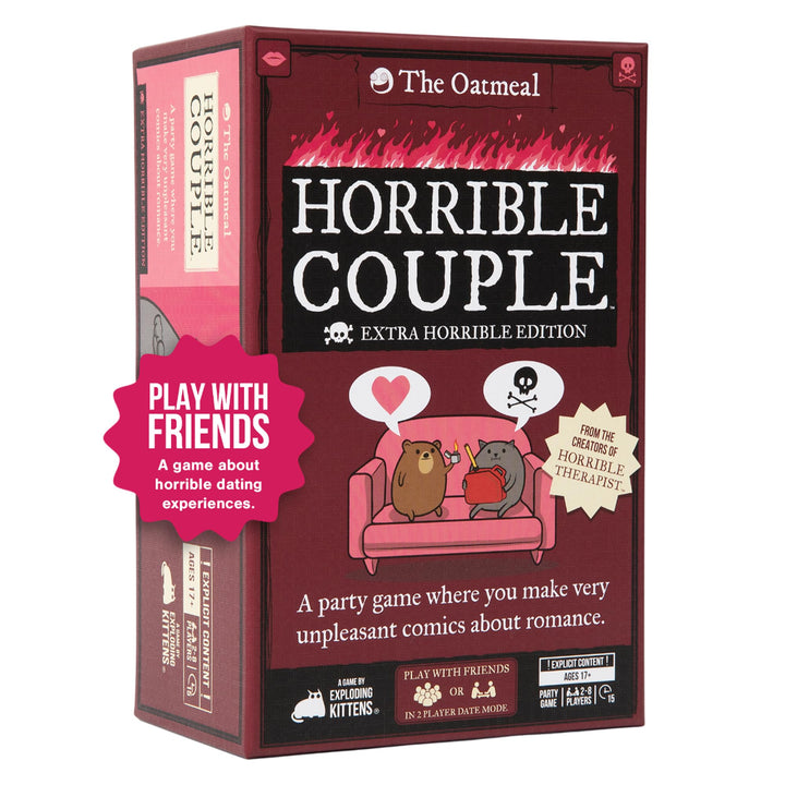 Exploding Kittens Horrible Couple – Extra Horrible Edition – Party Game for 2-8 Players, from The Cr