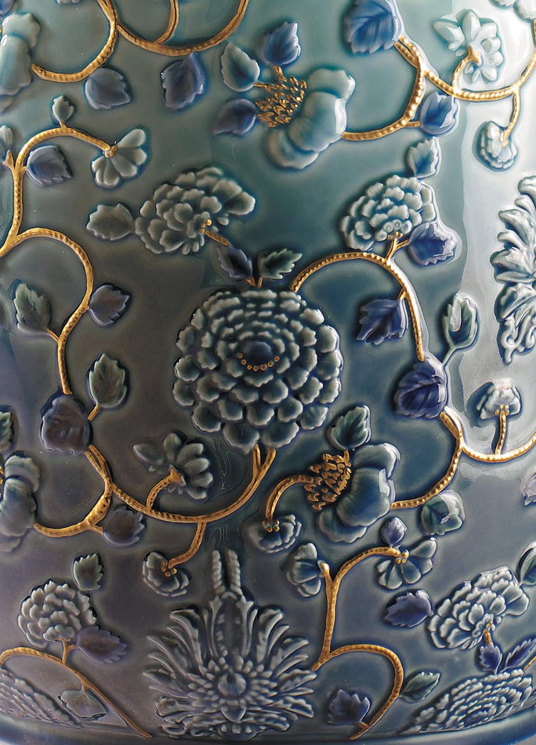 LLADRÓ Vase Pfingstrosen. Vase. Porzellan.