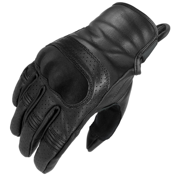TacFirst AMALFITANA Motorrad Handschuhe Sommer aus Leder, Retro, Vintage Lederhandschuhe Damen, Herr