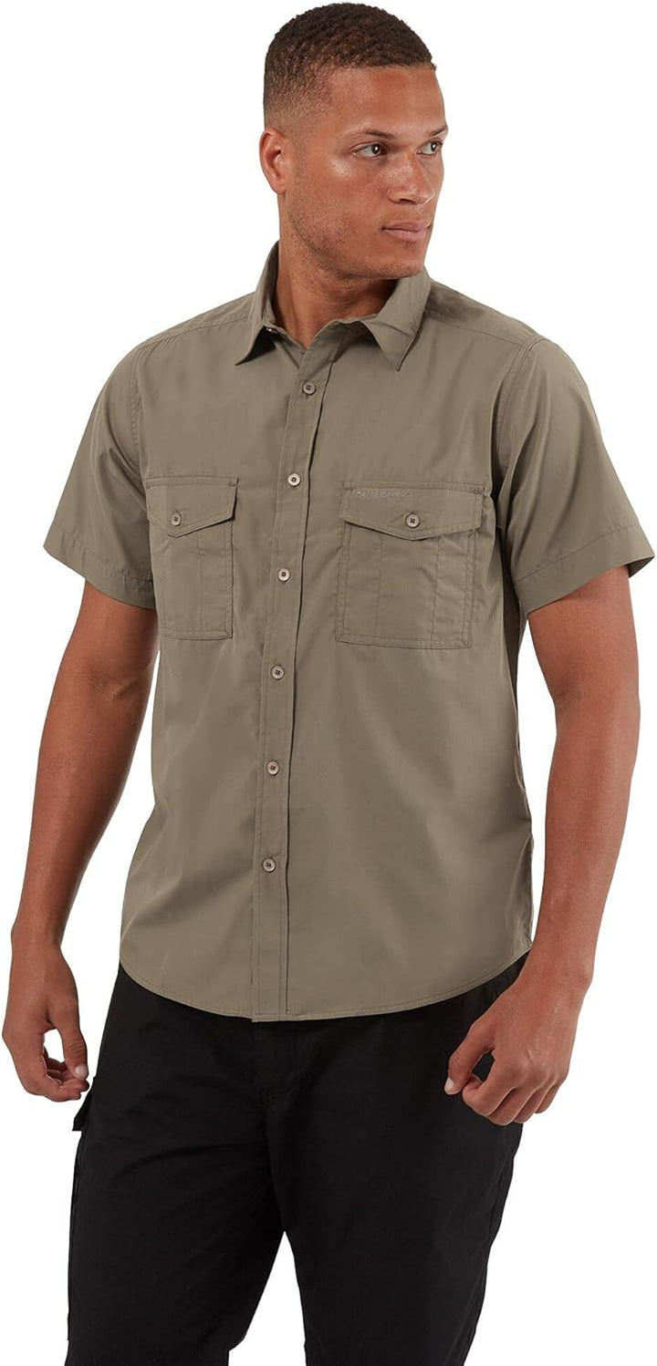 Craghoppers Herren Kiwi Kurzarm-Shirt Wanderhemd (1er Pack) 3XL Pebble, 3XL Pebble