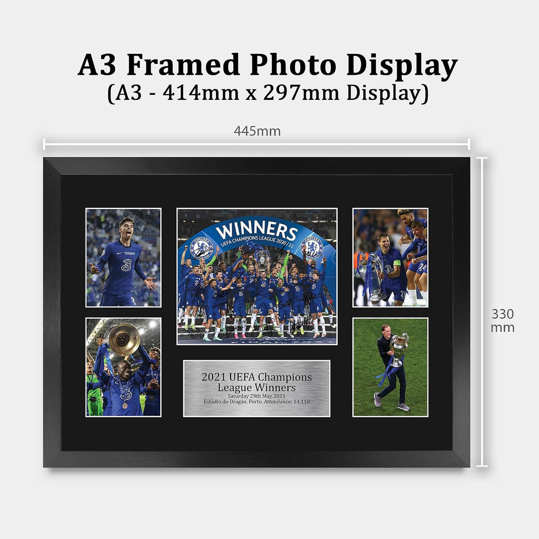 HWC Trading FR A3 Winners 2021 Gedruckte Erinnerungsstücke Signiert Autogramm Foto Display Für Fussb