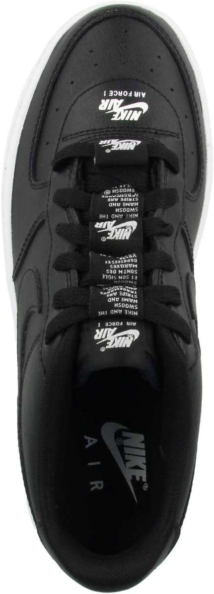Nike Jungen Air Force 1 Lv8 3 (Gs) Basketball Shoe 38 EU Black Black White, 38 EU Black Black White