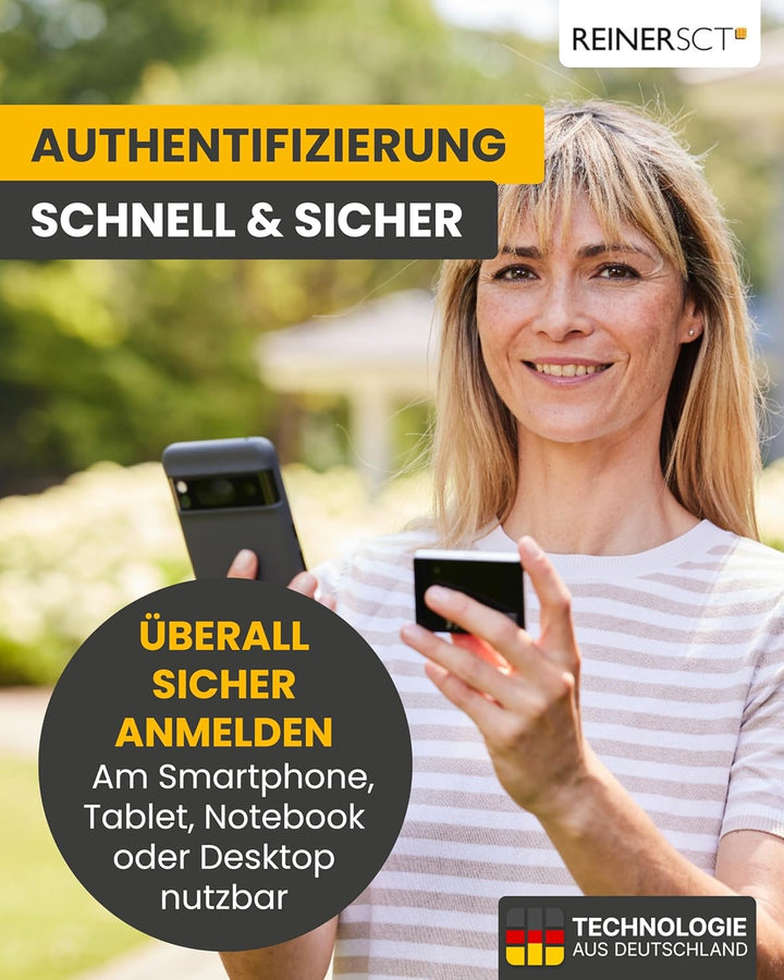 REINER SCT Authenticator mini – Hardware für Zwei-Faktor-Authentisierung | TOTP-Generator für ultima