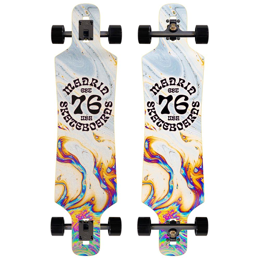 Madrid Skateboards Spade Longboard Complete, Skateboard 39" Drop Thru Mehrfarbig, Drop Thru Mehrfarb