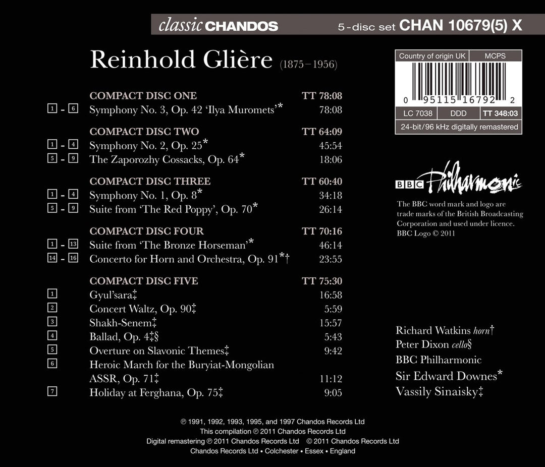 Orchesterwerke, Audio-CD