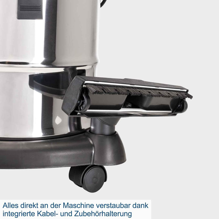 Scheppach Nass- und Trockensauger NTS20 inkl. umfangreichem Zubehörpaket - 1200 W | 20 L Edelstahlbe