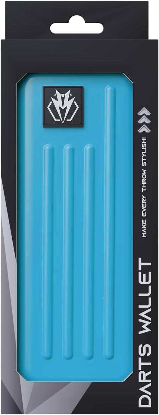 Dartkoffer für Stahl- oder Soft-Tip-dartpfeile, fasst 3 Darts und anderes Zubehör, mit eingebautem A