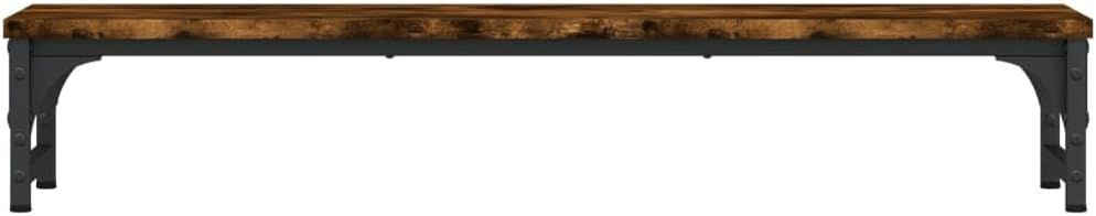 vidaXL Monitorständer, Monitorerhöhung mit Stauraum, Schreibtischaufsatz mit verstellbaren Beinen, M