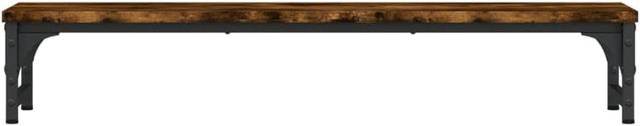vidaXL Monitorständer, Monitorerhöhung mit Stauraum, Schreibtischaufsatz mit verstellbaren Beinen, M