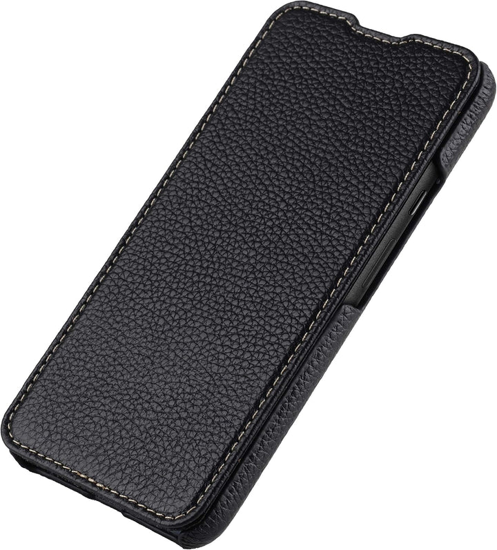 STILGUT Book Case kompatibel mit Google Pixel 5 Hülle aus Leder zum Klappen, Klapphülle, Handyhülle,