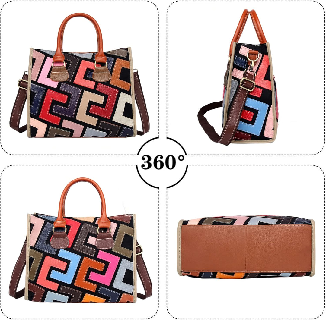 Eysee Handtasche Damen Leder - Umhängetasche Echtleder Handtaschen Henkeltaschen Schultertasche Mehr