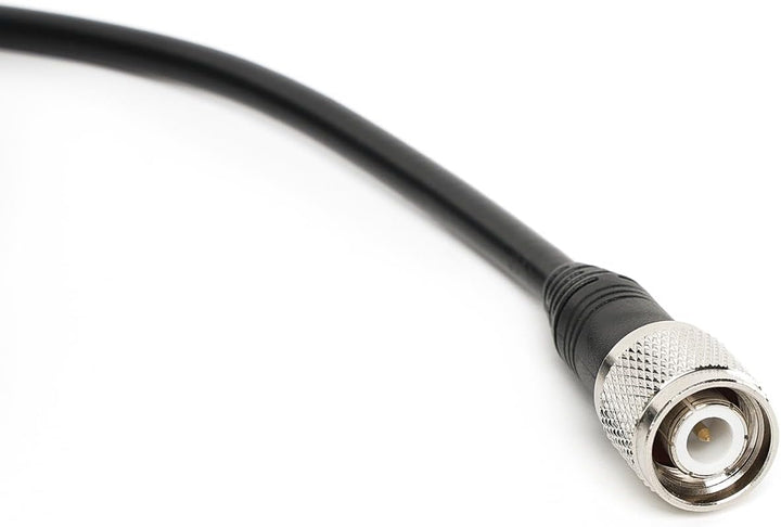 Eonvic GPS Antennenkabel Schwarz TNC zu TNC 90 Grad Flexibles Koaxialkabel RG223 für GNSS/GPS Empfän
