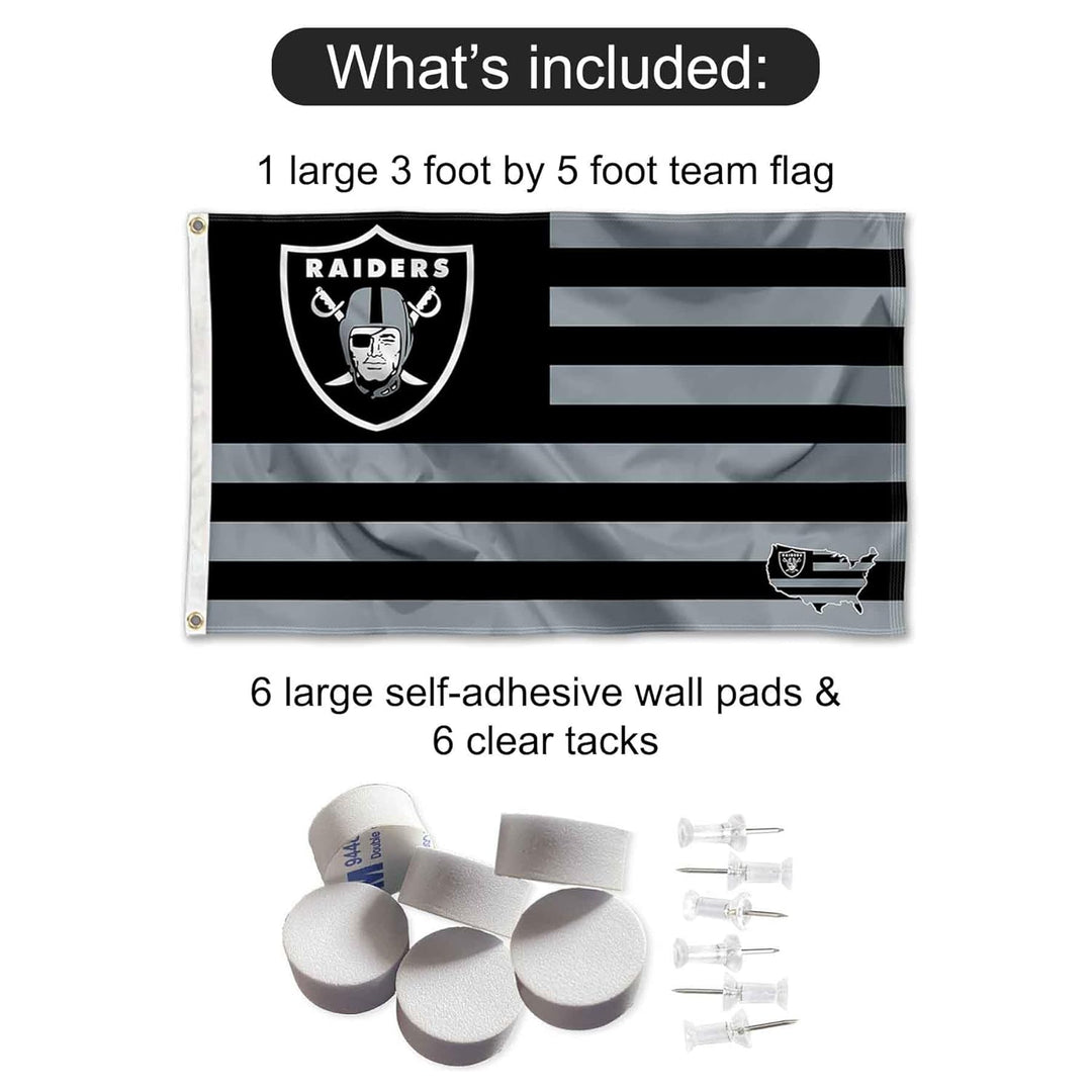 Las Vegas Raiders Nation Banner und Wandteppich