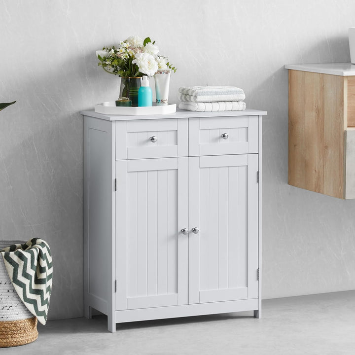 Bath Vida priano 2 Schubladen 2 Türen Badezimmerschrank Schrank Boden Stehend Einheit, weiss Priano