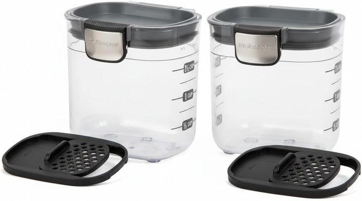 Progressive International PKS-401 Mini-Prokeeper mit luftdichter Silikondichtung, ideal für Gewürze