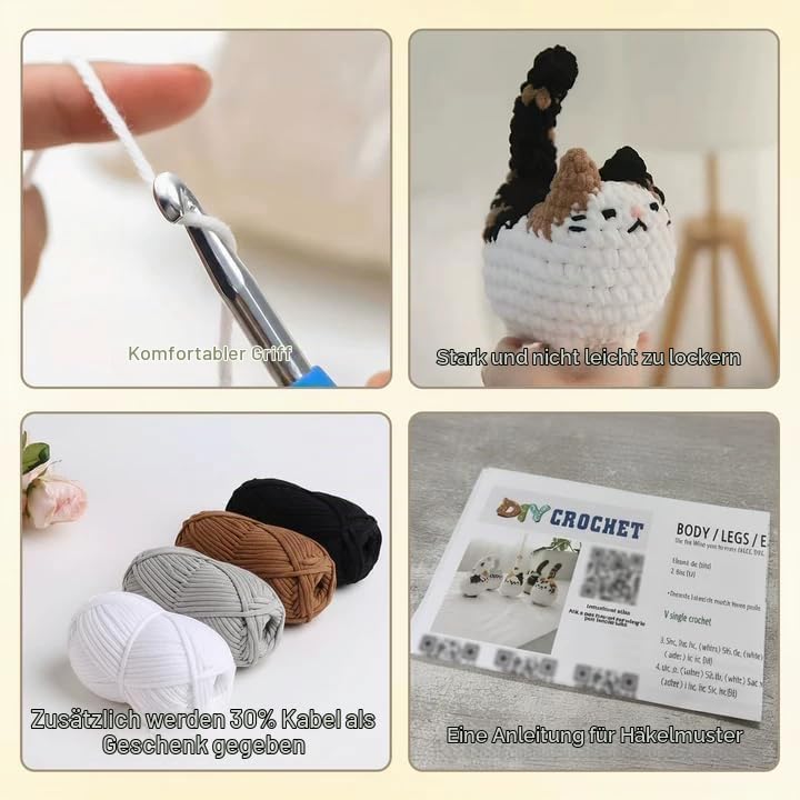 Häkelset Für Anfänger,Erwachsene Kinder Häckel Kit Für Anfänger,Kann Als Geschenk Verwendet Werden H