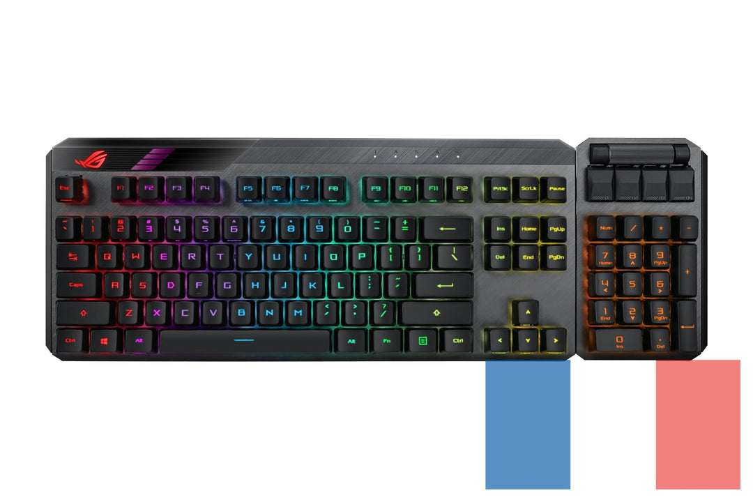ASUS Tastatur ROG Claymore II Gaming Tastatur französisches Layout 90MP01W0-BKFA00