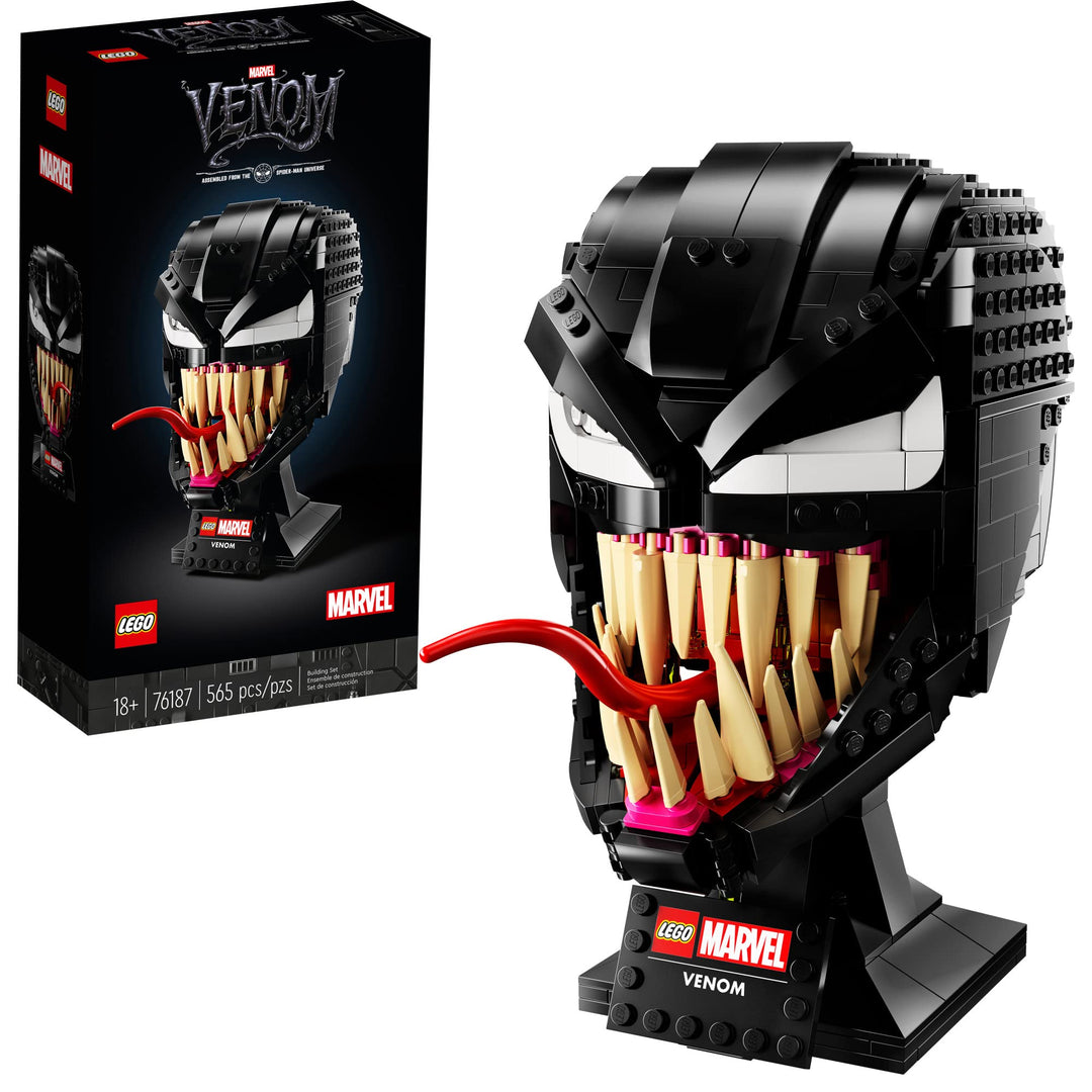 LEGO Marvel Spider-Man Venom 76187 Collectible Building Kit for-Adults Venom-Mask, Great for Spider-