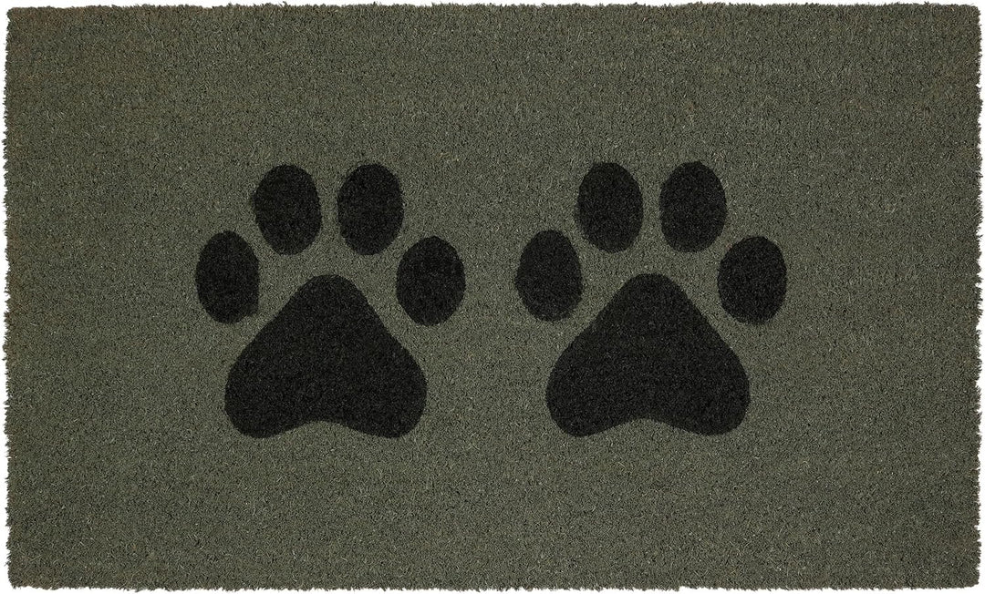 BRUBAKER Fussmatte für Aussen und Innen - Pfoten - 45 x 75 cm Hunde und Katzen Schmutzfangmatte aus