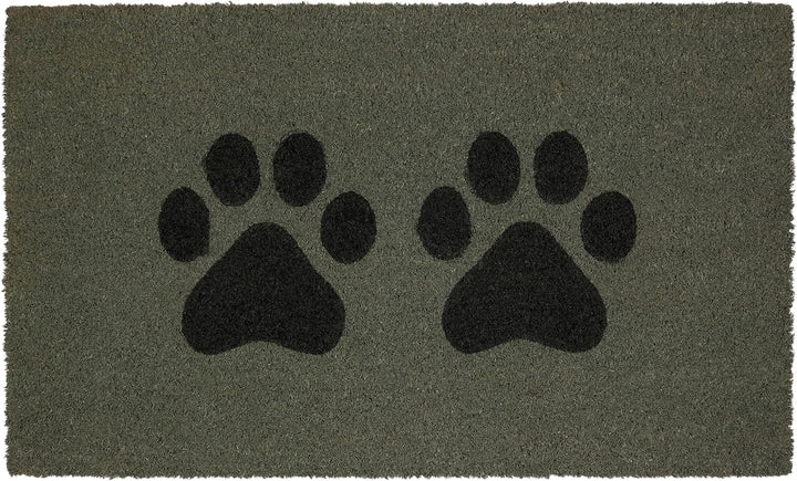 BRUBAKER Fussmatte für Aussen und Innen - Pfoten - 45 x 75 cm Hunde und Katzen Schmutzfangmatte aus