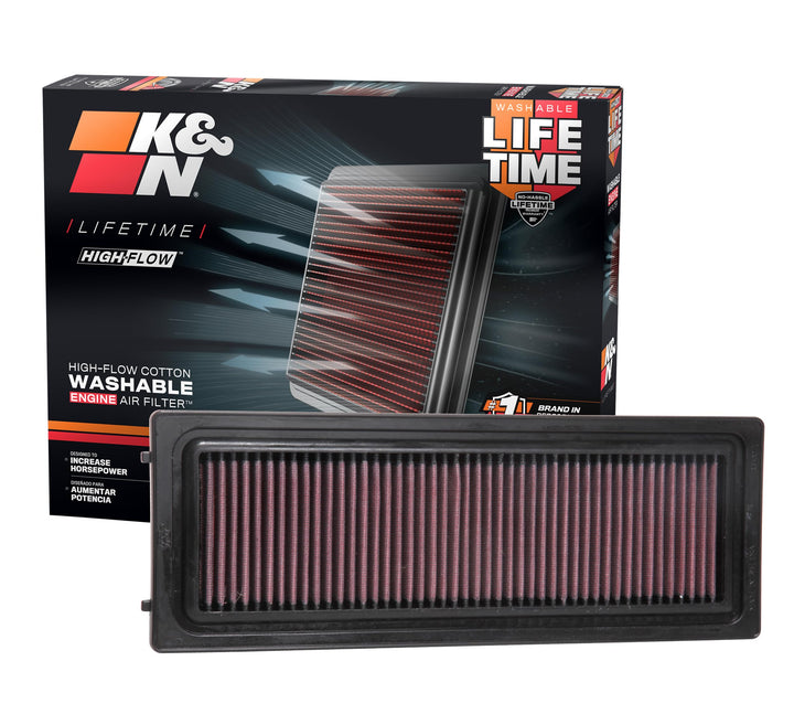 K&N Luftfilter kompatibel mit Alfa Giulia 2.0 & 2.2D 2016- (33-3071), Rot