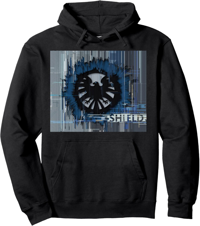 Marvel S.H.I.E.L.D Glitched Poster Pullover Hoodie