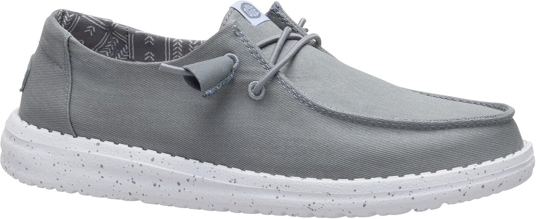 HEYDUDE - Wally Sox Stitch Herren - Slip on Schuhe - Herren Loafers, Black White 39 EU Grau, 39 EU G
