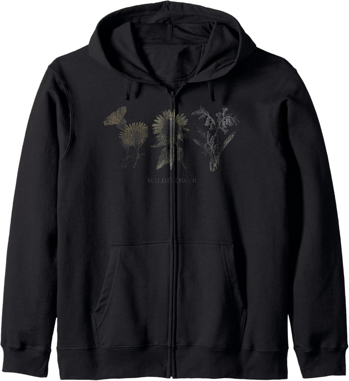 Trendy Wildflower Power Kapuzenjacke