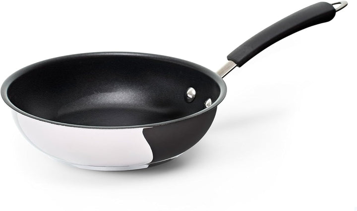 Coolinato Pfanne 28 cm beschichtet Edelstahl Bratpfanne für Gas Ceran Elektro Induktion &amp; Backofen 2