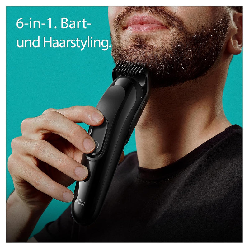 Braun All-In-One Bartpflege Bodygroomer Set, 6-in-1 Barttrimmer, Trimmer/Haarschneider Herren, Haars