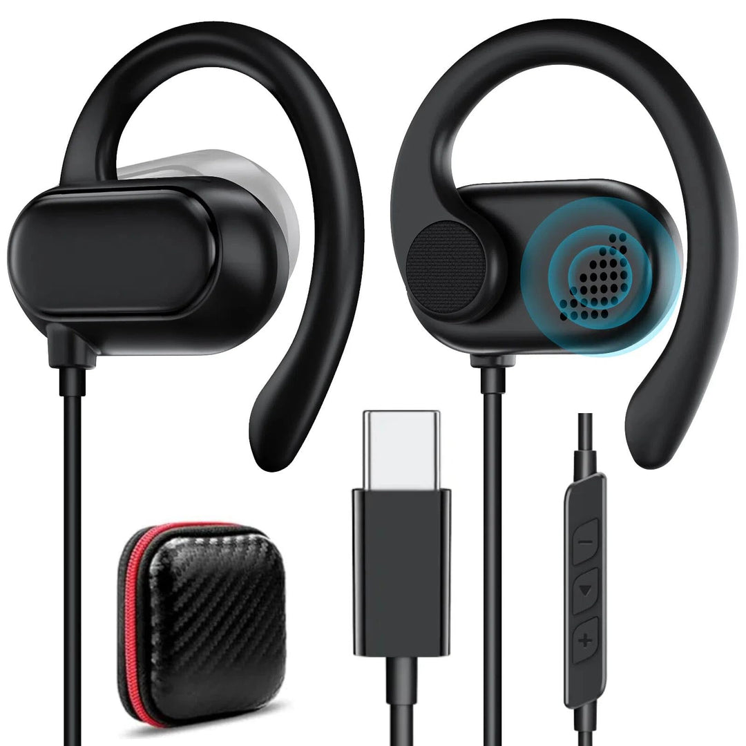 TOPAUX Open Ear Kopfhörer USB C mit Kabel für Samsung Galaxy S26 S25 S24 Ultra S23 FE A56 A16 A17 A3
