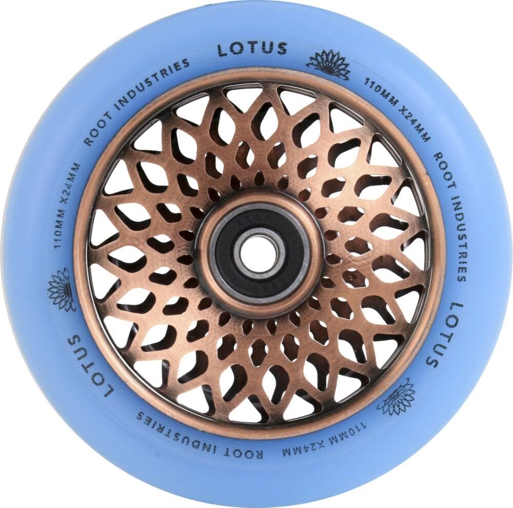 Root Industries Lotus Stunt-Scooter Rolle 110mm + Fantic26 Sticker (Kupfer/Pu Isotope) Kupfer/Pu Pin