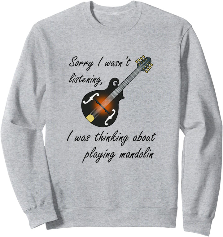 Beschäftigt Mandoline spielen Bluegrass-Musiker Musik Sweatshirt