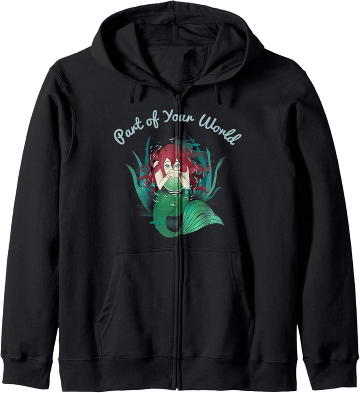 Disney Little Mermaid Ariel Your World Seaweed Kapuzenjacke